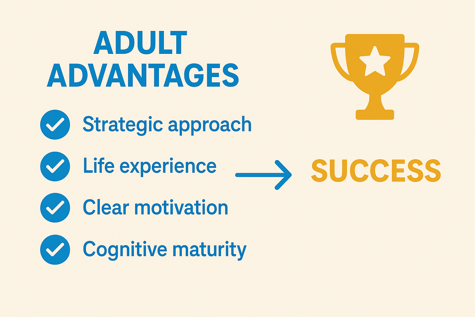 Adult advantages list Adult advantages list