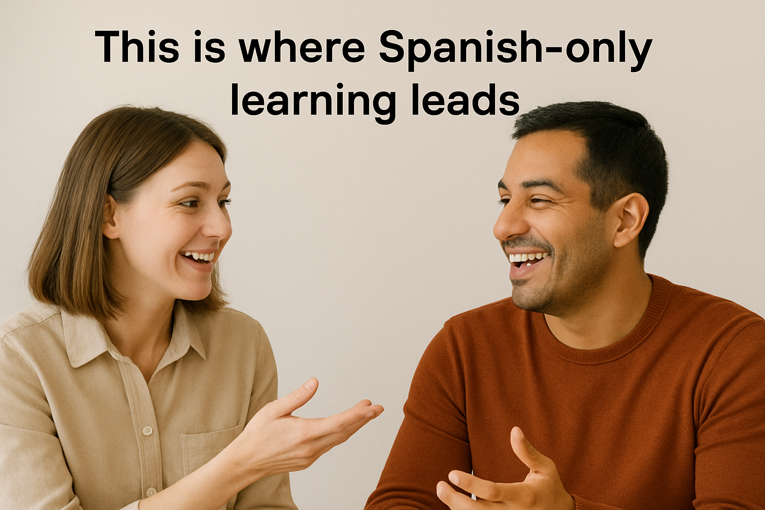 Spanish-only leads to fluency